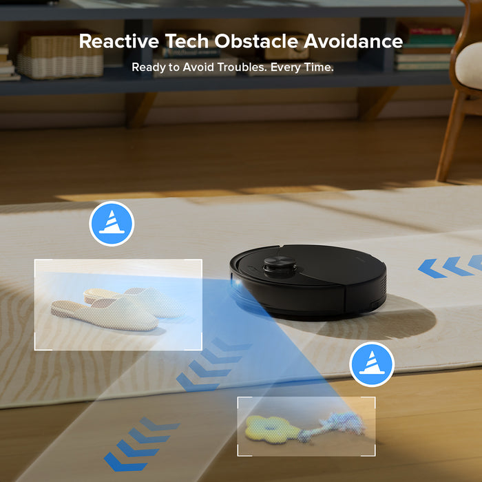 roborock q10 s5 robotstofzuiger en -dweil met automatisch leegmakend laadstation